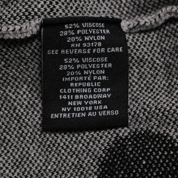 Premise Gray Black Polka Dot Puff Sleeve Stretch Knit Sweater Pullover Size XS - Picture 9 of 11